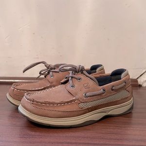 Sperry Top Sider Lanyard Tan Boat Shoe Little Kids Size 2 US